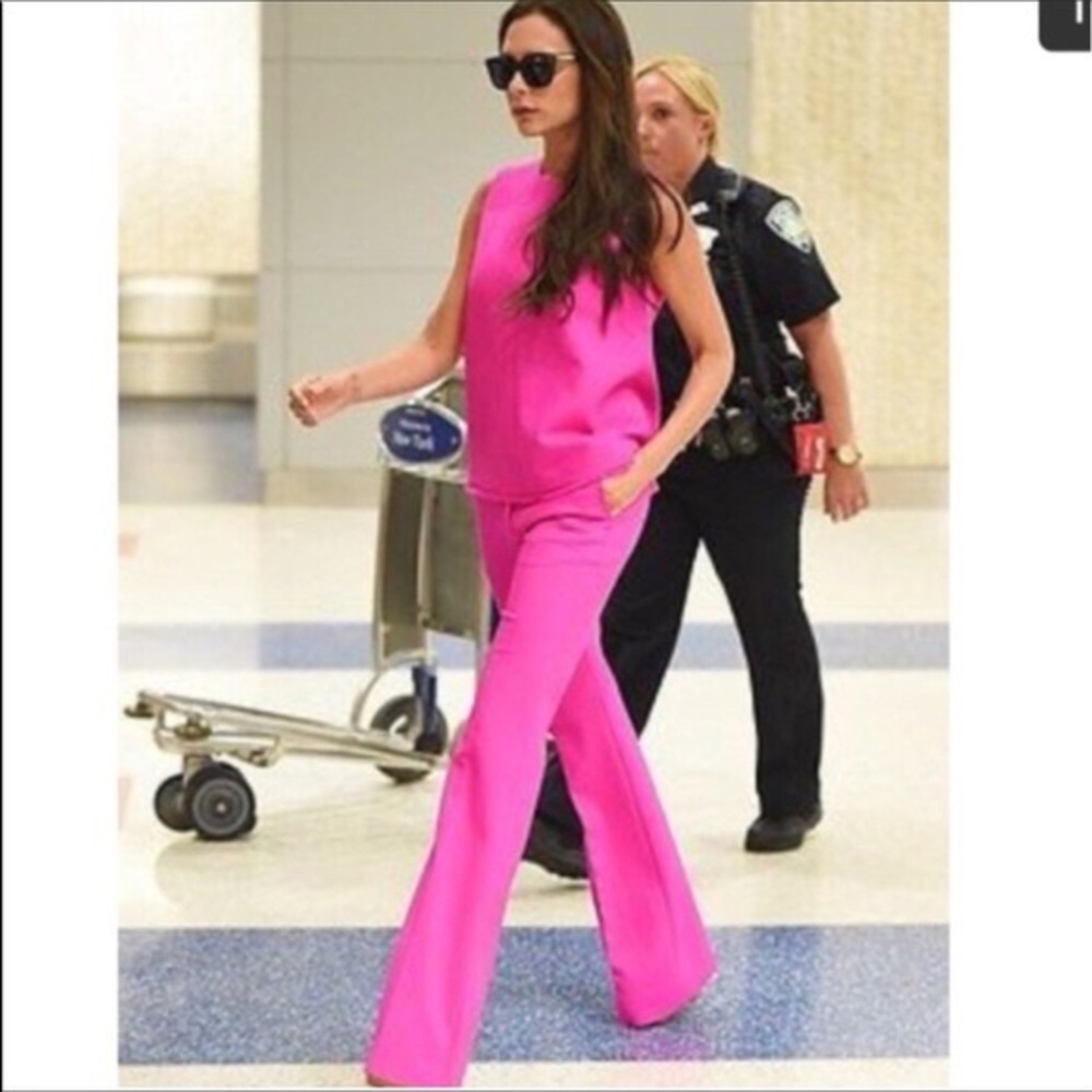 Victoria Beckham for Target 6 4 Trousers Pants New Fuchsia Pink New